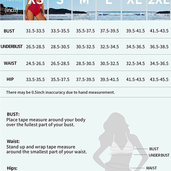 Charmo Ribbed One Piece Swimsuits for Women Cutout - Picture 6 of 8